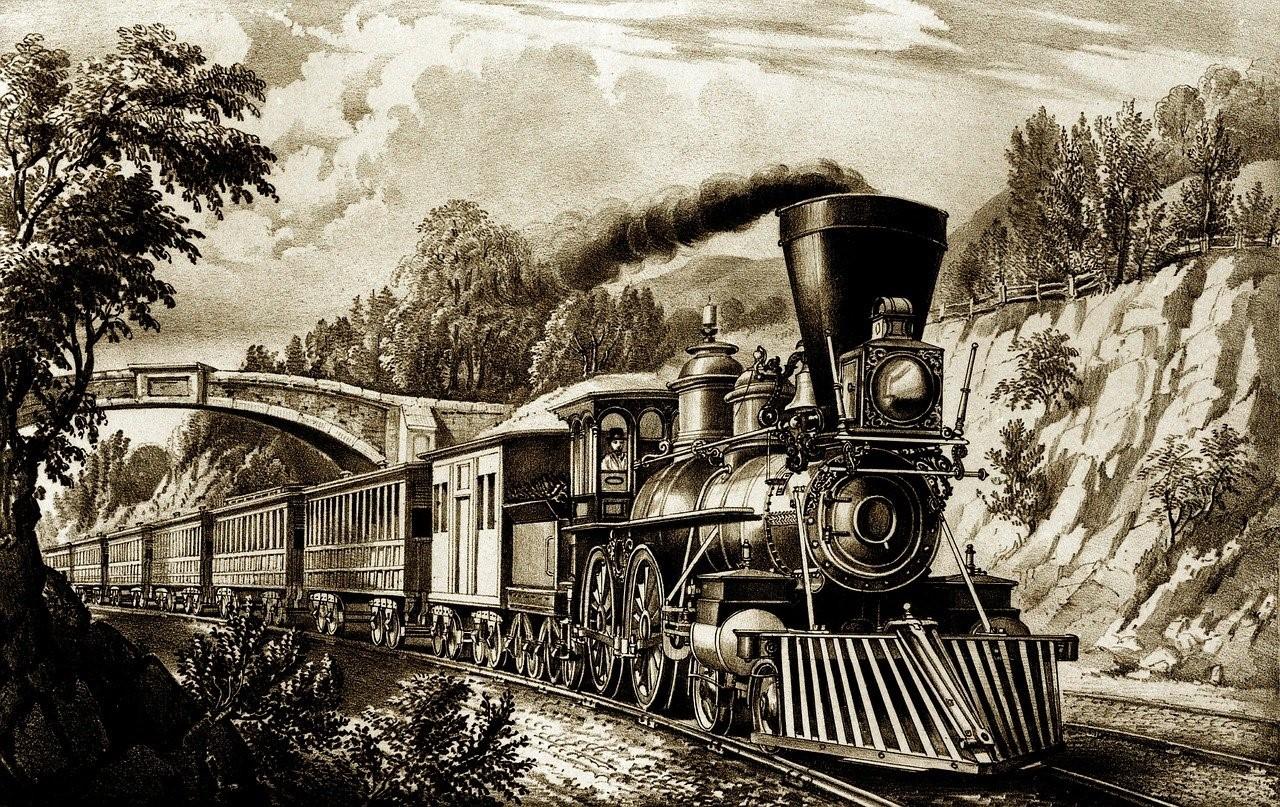 Train a vapeur